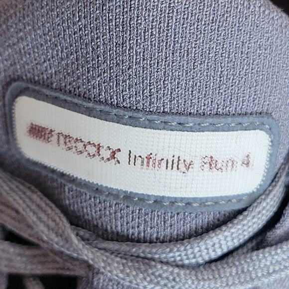 Nike ReactX Infinity Run Running & Jogging Shoes Men's Gray/Crimson US Size 11 - Picture 9 of 10